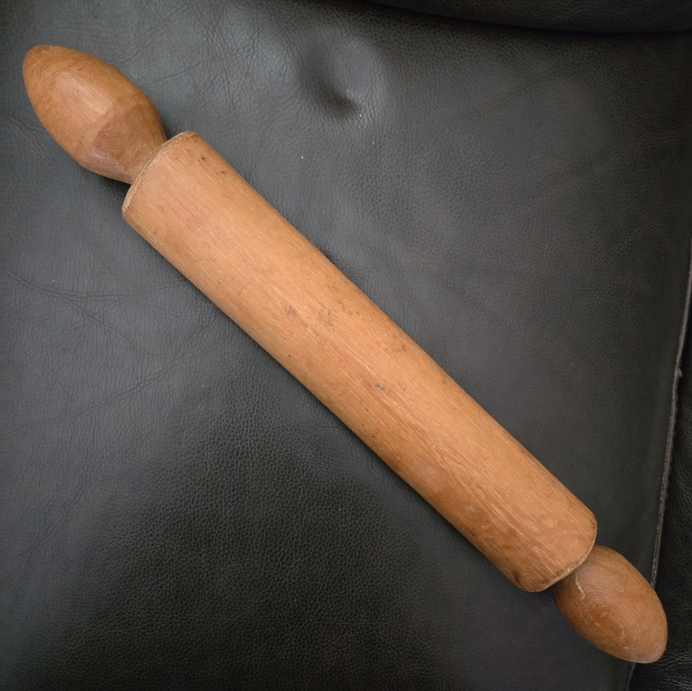 Antique Wood Carved Rolling Pin